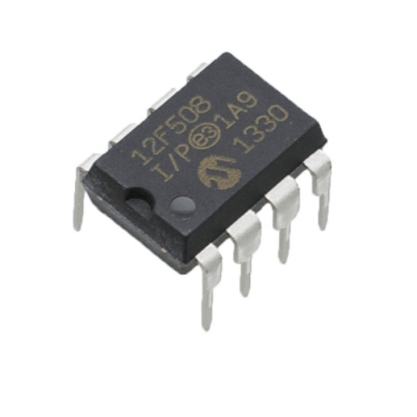 PIC12F508-I/P 8-Bit Flash Microcontroller DIP-8 (PIC12F508 I/P DIP IC)  image 1