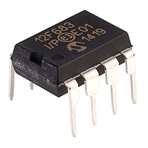 PIC12F683-I/P 8-Bit Flash Microcontroller with PWM and 10-Bit ADC DIP-8 (PIC12F683 I/P DIP IC)  image 1