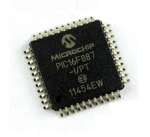 PIC16F887-I/PT TQFP-44 8-Bit Microcontroller IC with ADC and Flash Memory (PIC16F887-I/PT) image 1