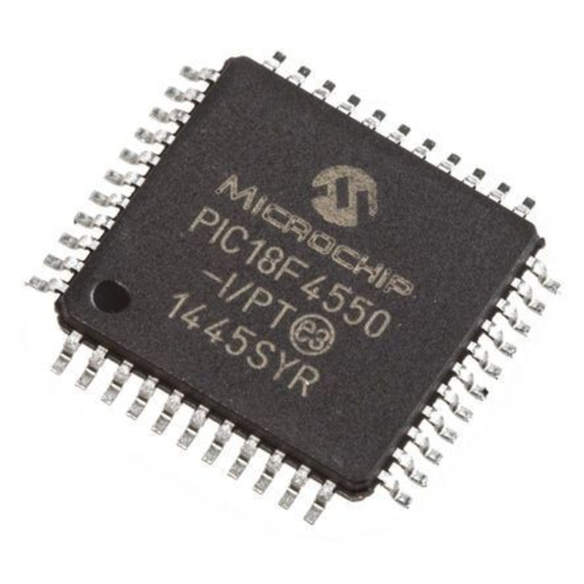 PIC18F4550-I/PT TQFP-44 USB 8-Bit Microcontroller IC (PIC18F4550 USB Flash Microcontroller) image 1