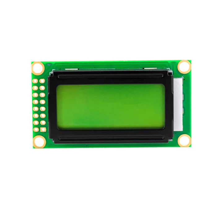 Original JHD 8x2 Character LCD Display With Yellow Backlight image 2