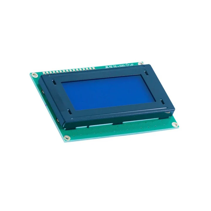 16x4 Blue LCD Display JHD Make Character Display Module (64 Character LCD Module) image 2