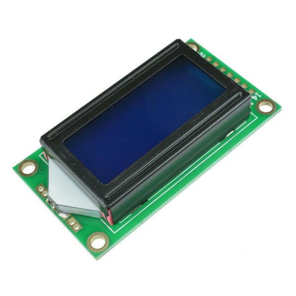 8x2 Blue LCD Display JHD Make Character Display Module (16 Character LCD Module) image 1
