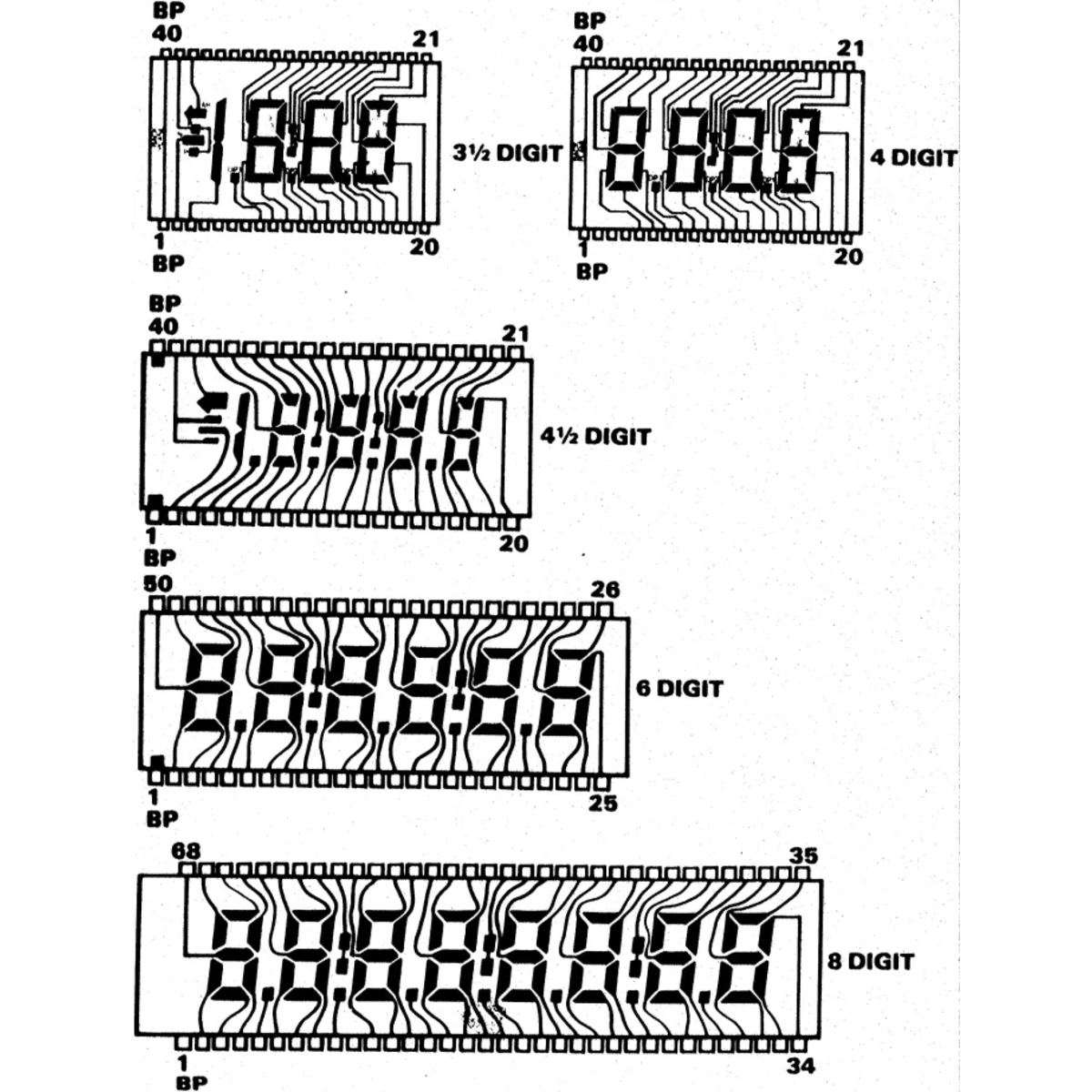 Monochrome 7 Segment LCD Display (4 1/2 Digit, LED Backlight) image 3