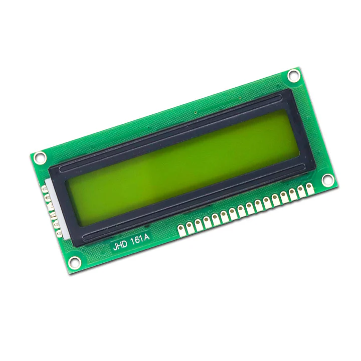 Original JHD 16x1 Character LCD Display With Green Backlight image 1