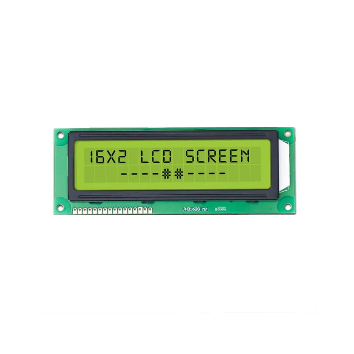 16x2 Green LCD Display Module Big Font JHD Make image 1
