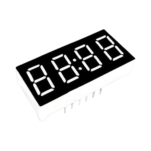0.36 Inch White 7-Segment LED Display 3462BW (Common Anode, Set of 4) image 1