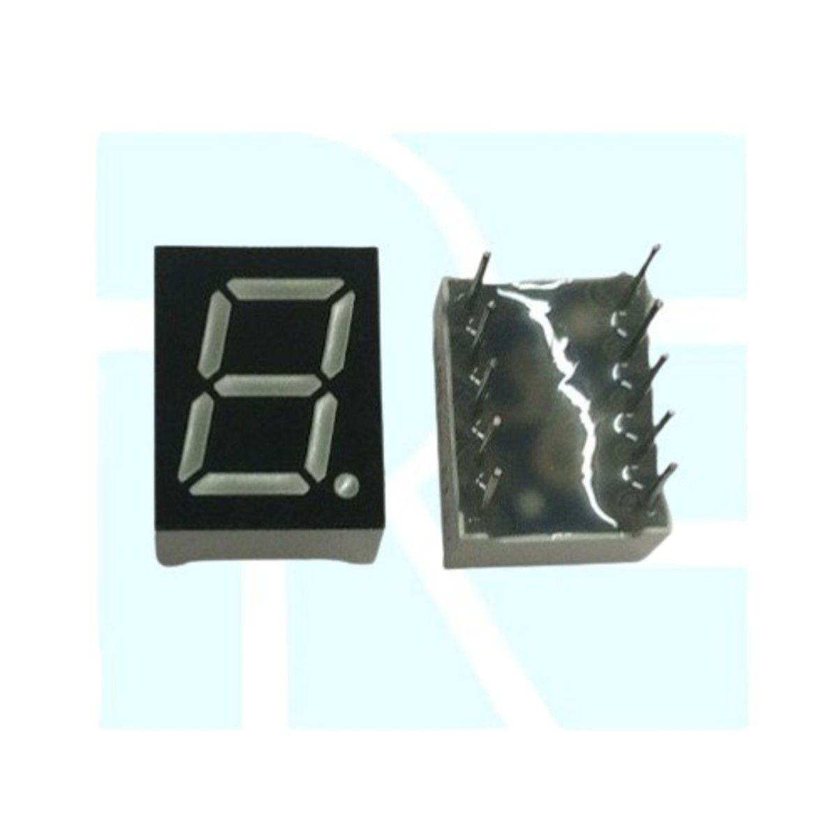 0.39 Inch Red 7 Segment LED Display Common Anode FYS-3911BS-11 Single Digit Through Hole image 1