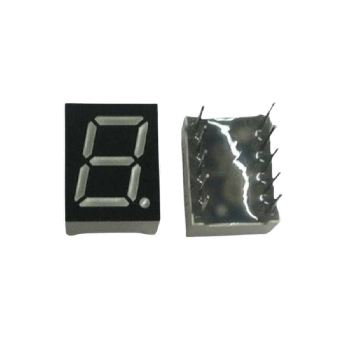 0.39 Inch Red 7 Segment LED Display Common Anode FYS-3911BS-11 Single Digit Through Hole image 1