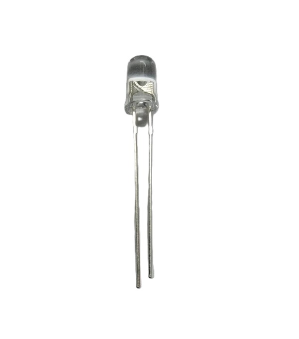 5MM WHITE RED LED Clear Everlight  image 1