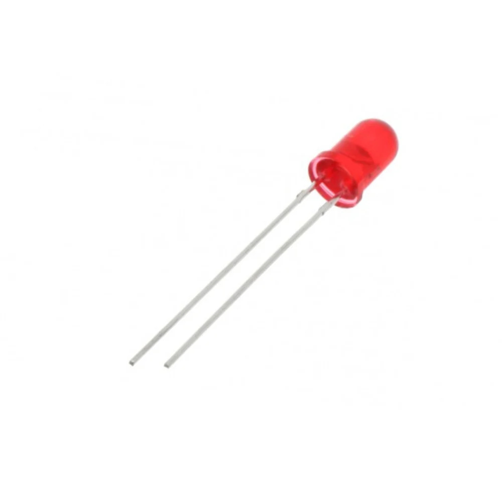 5mm Red Diffused LED Everlight (Through Hole LED) image 1
