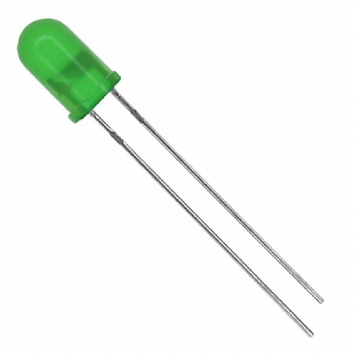 5mm Green Diffused LED Everlight (Through Hole LED) image 1
