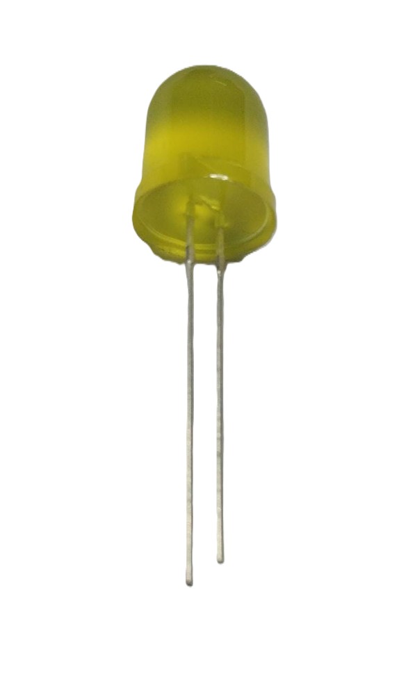 10MM YELLOW YELLOW LED Diffused Everlight  image 1