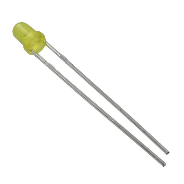 3mm Yellow Diffused LED Everlight (Through Hole LED) image 1