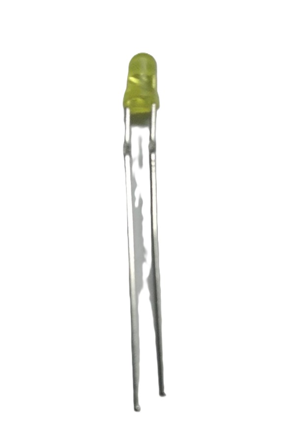 3MM YELLOW YELLOW LED Diffused Everlight  image 1