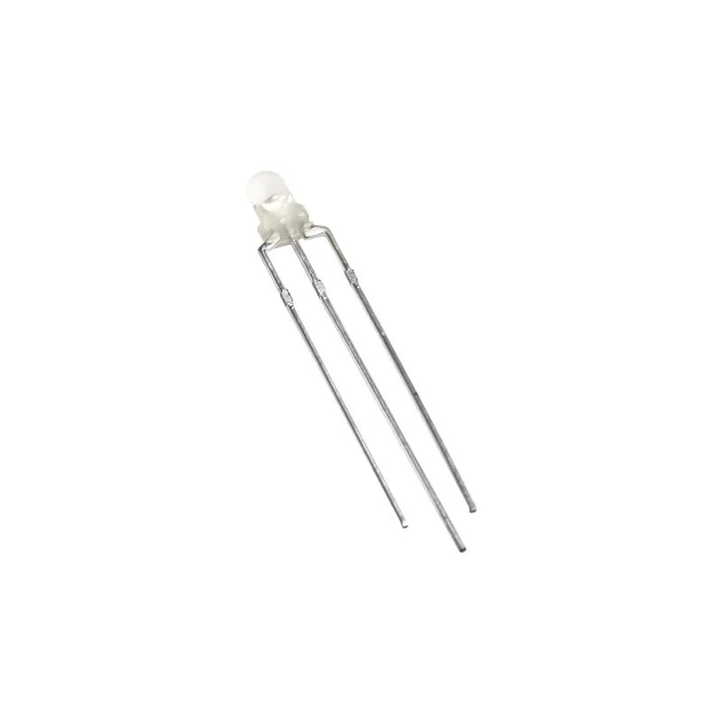 3mm 3-Leg Bi-Color LED Everlight (Common Cathode) image 1