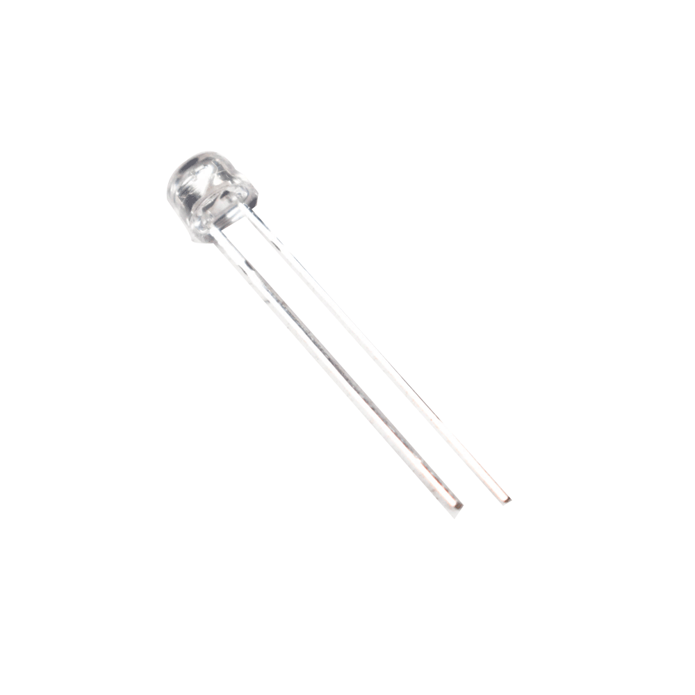 120 Degree Celsius White Blue Clear LED Everlight (Through Hole LED) image 1