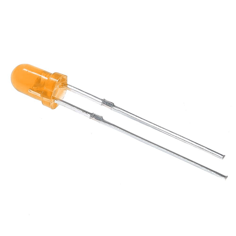 3mm Orange Diffused LED Everlight (Through Hole LED) image 1