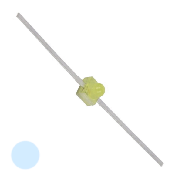 Axial White Diffused LED (Through Hole LED) image 1