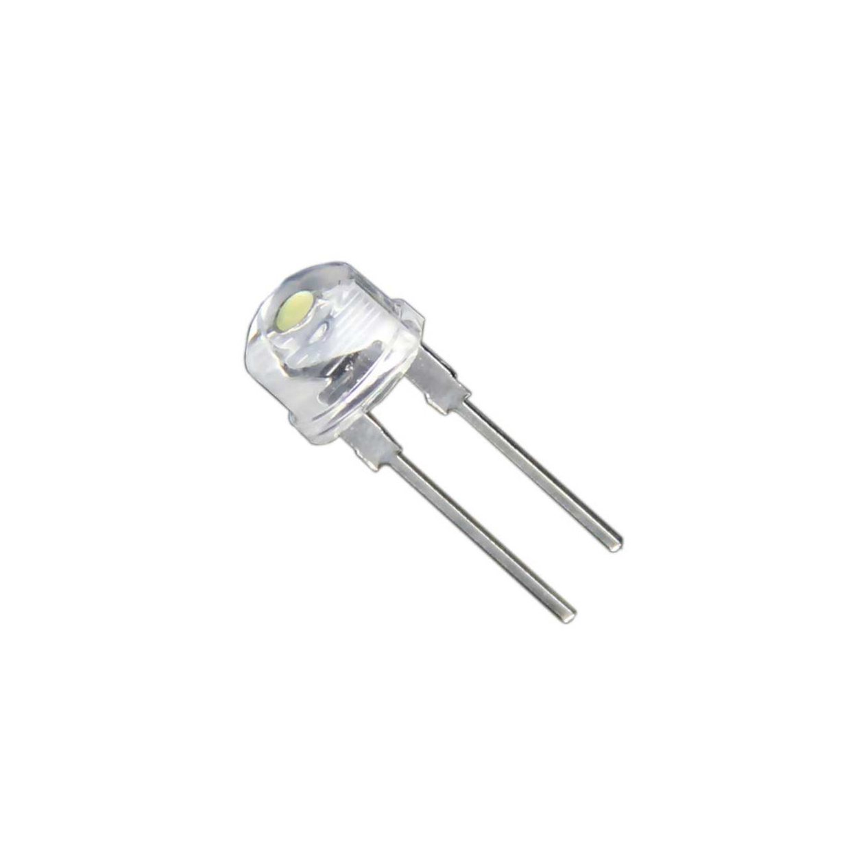 8mm White Blue Clear LED IMP (High Brightness Through Hole LED) image 1