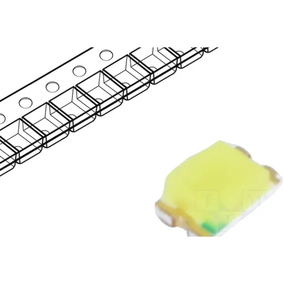 FYLS-0805UWC White SMD LED (FORYARD, 0805) image 1