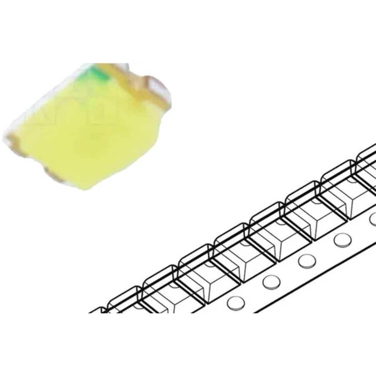 FYLS-0805UWC White SMD LED (FORYARD, 0805) image 3