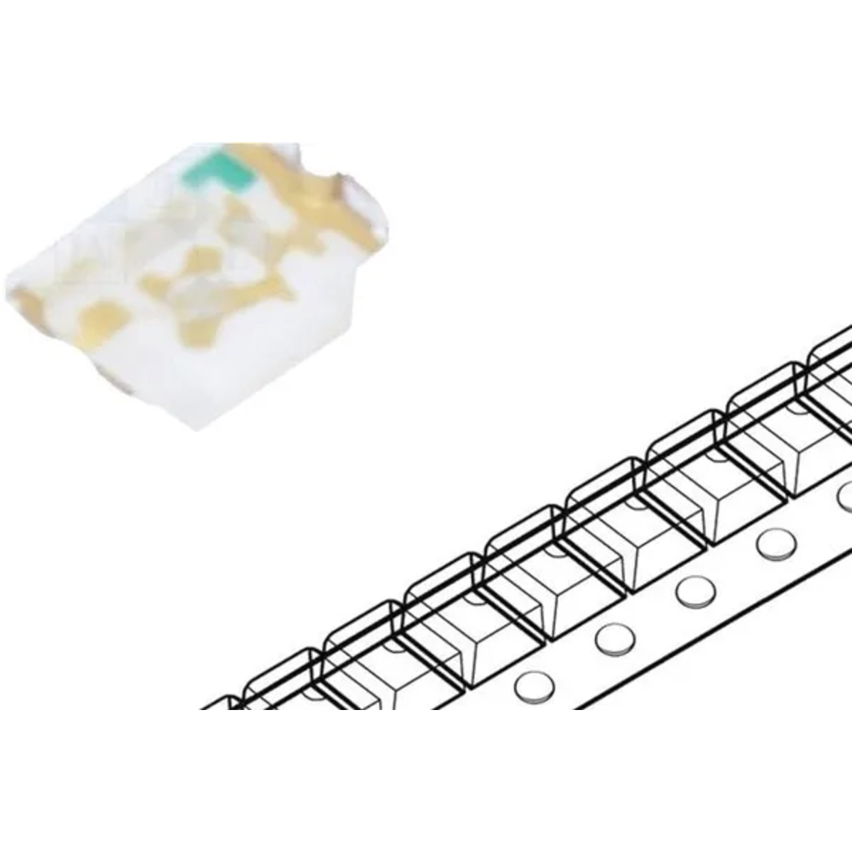 FYLS-0805UBC Blue SMD LED (FORYARD, 0805) image 2