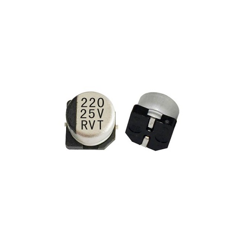 220µF 25V SMD Aluminum Electrolytic Capacitor image 1