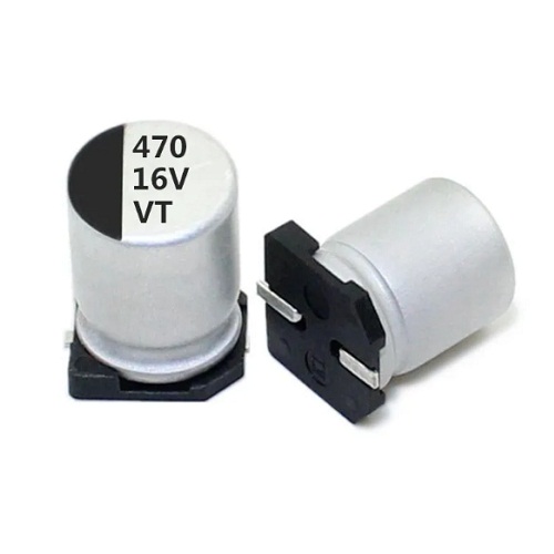 470µF 16V SMD Aluminum Electrolytic Capacitor (8×10mm) image 1