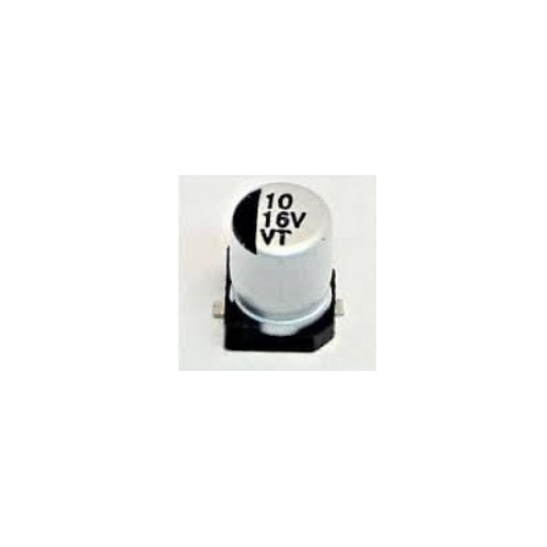 10µF 16V SMD Electrolytic Capacitor (Aluminum Electrolytic Surface Mount Capacitor) image 1