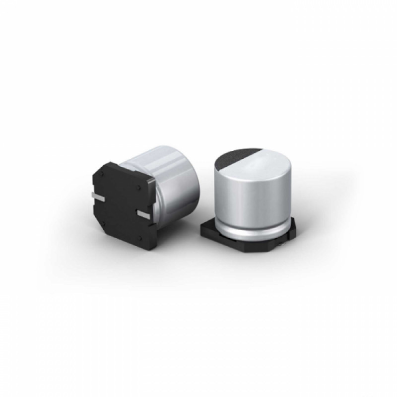 470uF 25V SMD Electrolytic Capacitor (Surface Mount Aluminum Electrolytic Capacitor)