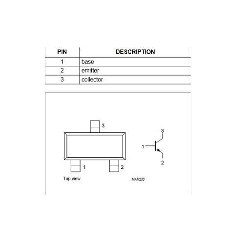 BC817-25,215 45V 500mA NPN General Purpose Transistor SOT-23 (Surface Mount NPN Transistor) image 3