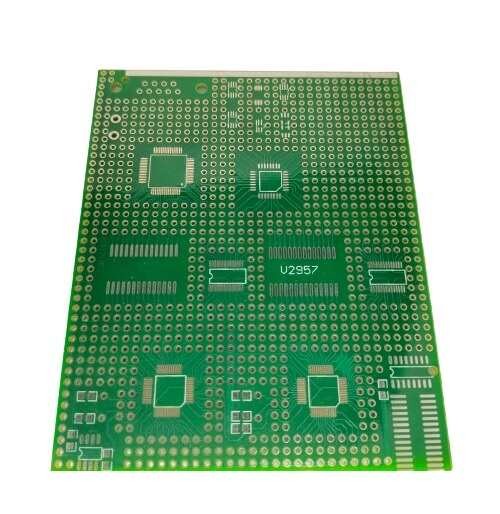 TQFP,SOP,QSOP,MSOP,TSSOP,0805 0603-SMD  with DB9 Multi-package experiment Single-Side 90 X100 MM PCB image 1