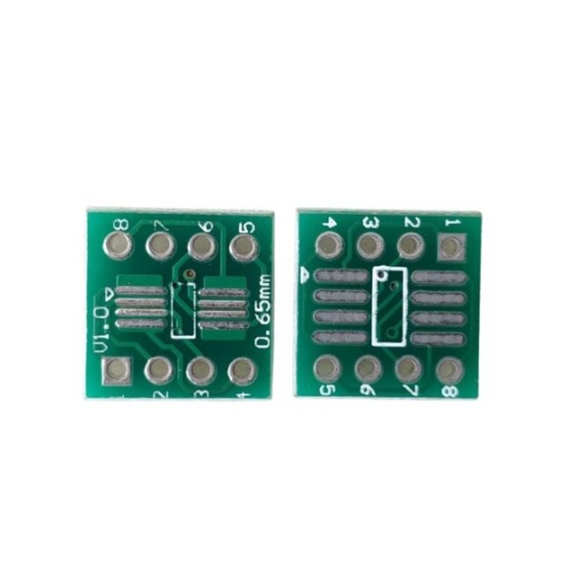 SOP8 TSSOP8 SSOP8 to DIP8 Double Side Adapter PCB 0.65mm Pitch to 2.54mm (SMD to DIP Converter Board) image 1