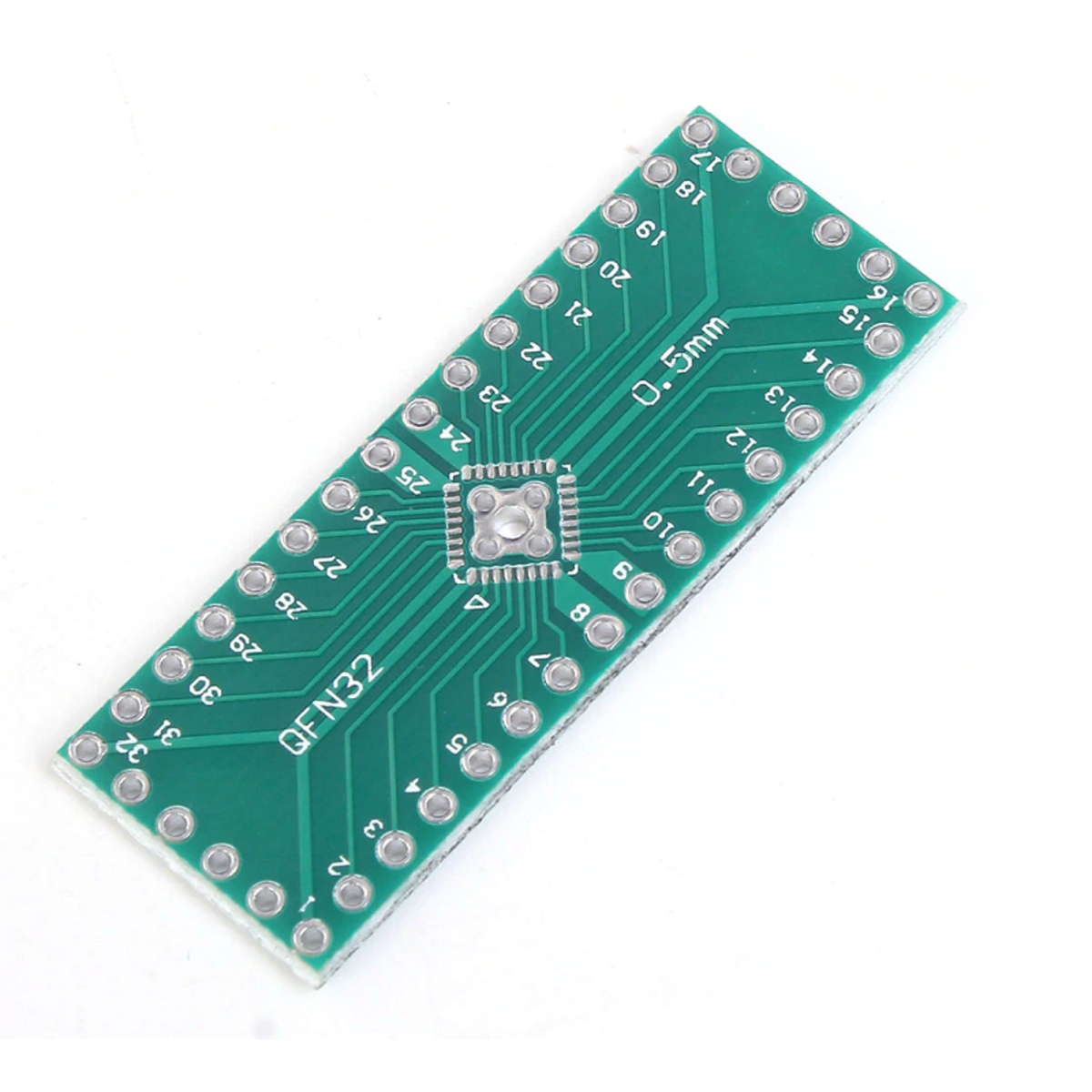QFN32 QFN40 SMD to DIP Double-Sided 2.54mm Adapter PCB (0.5mm Pitch IC Adapter Board) image 2
