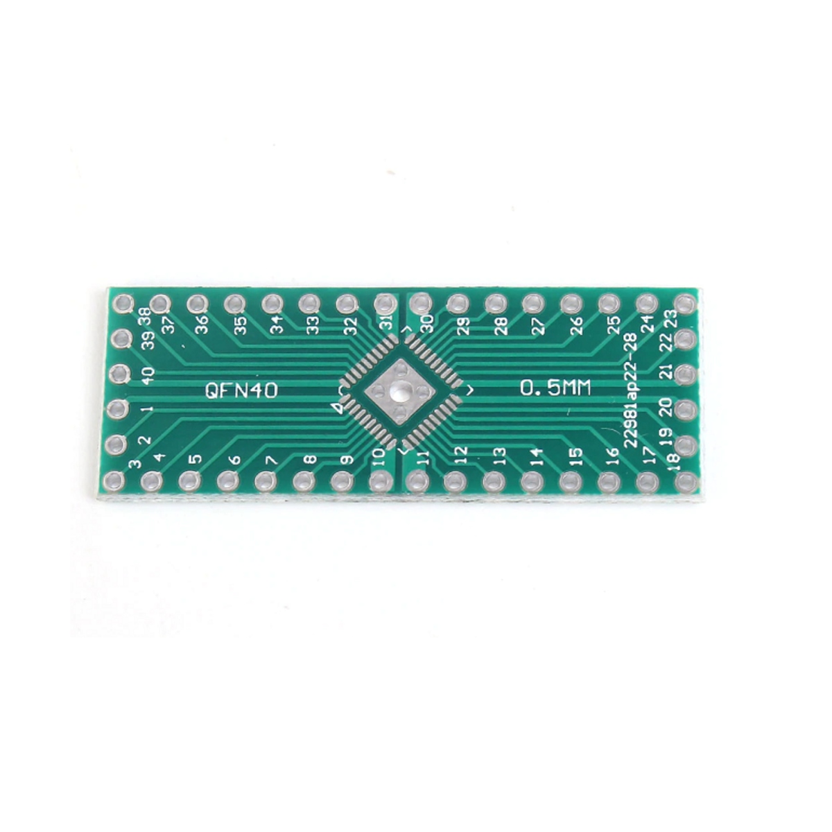 QFN32 QFN40 SMD to DIP Double-Sided 2.54mm Adapter PCB (0.5mm Pitch IC Adapter Board) image 3