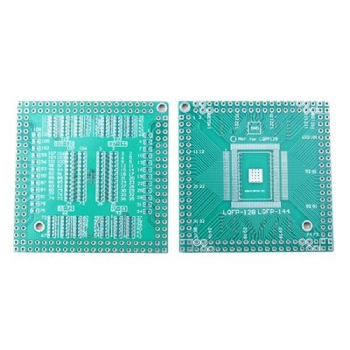 QFP EQFP PQFP TQFP LQFP FQFP 144/128 Pin SMD Adapter PCB Development Board (QFP SMD Adapter PCB) image 1
