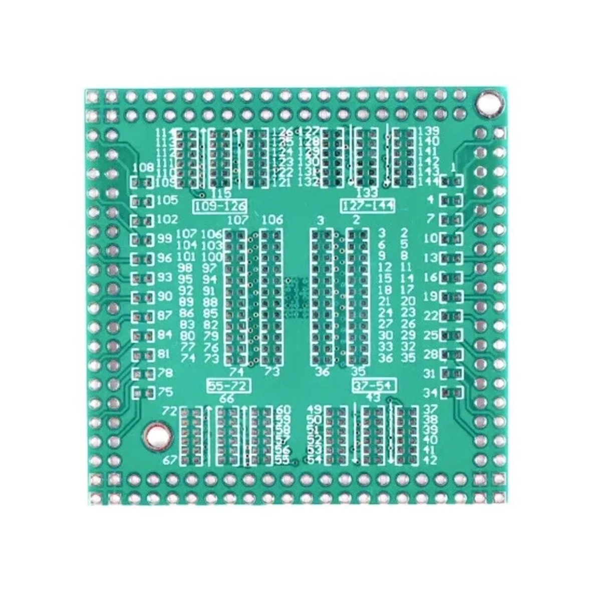 QFP EQFP PQFP TQFP LQFP FQFP 144/128 Pin SMD Adapter PCB Development Board (QFP SMD Adapter PCB) image 5