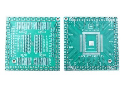 QFP/EQFP/PQFP/TQFP/LQFP/FQFP - 144/128 SMD Adapter PCB image 1