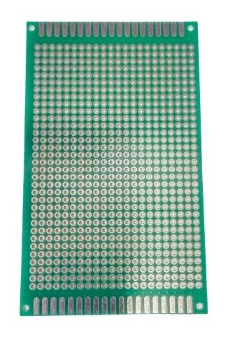 90 X 150 MM Single Side 3.81mm Pitch FR4 Fiberglass Prototype PCB image 1