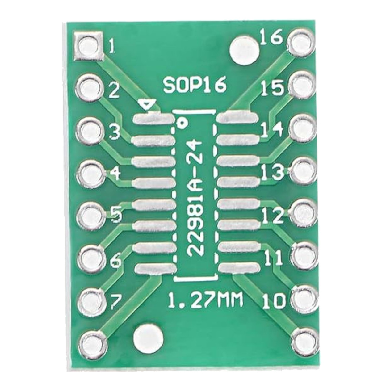 SOP16 TSSOP16 SSOP16 to DIP16 Double Side Adapter PCB 0.65mm and 1.27mm Pitch (SMD to DIP Converter Board) image 2