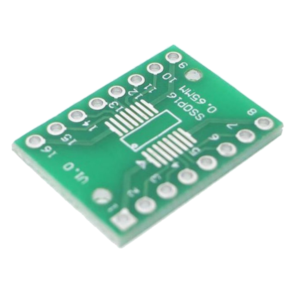 SOP16 TSSOP16 SSOP16 to DIP16 Double Side Adapter PCB 0.65mm and 1.27mm Pitch (SMD to DIP Converter Board) image 4
