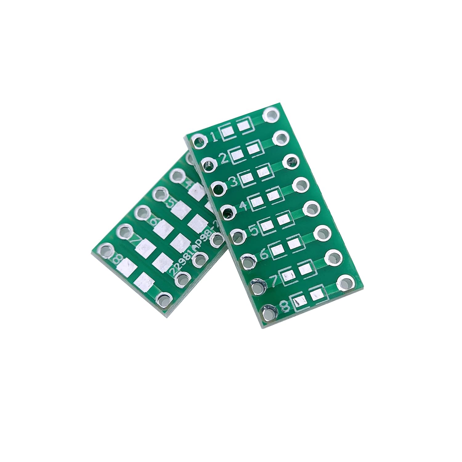 SMD 0805, 0603 & 0402 to DIP Double-Sided 2.54mm Adapter PCB (SMD Component Breakout Board) image 1