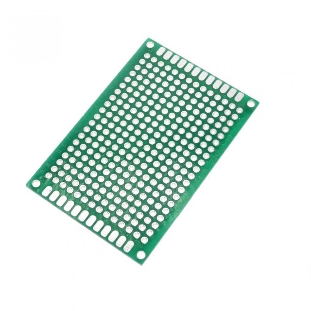 60 x 40mm Double-Sided 2.54mm Pitch General Purpose Dotted PCB (Prototype Perf Board) image 1