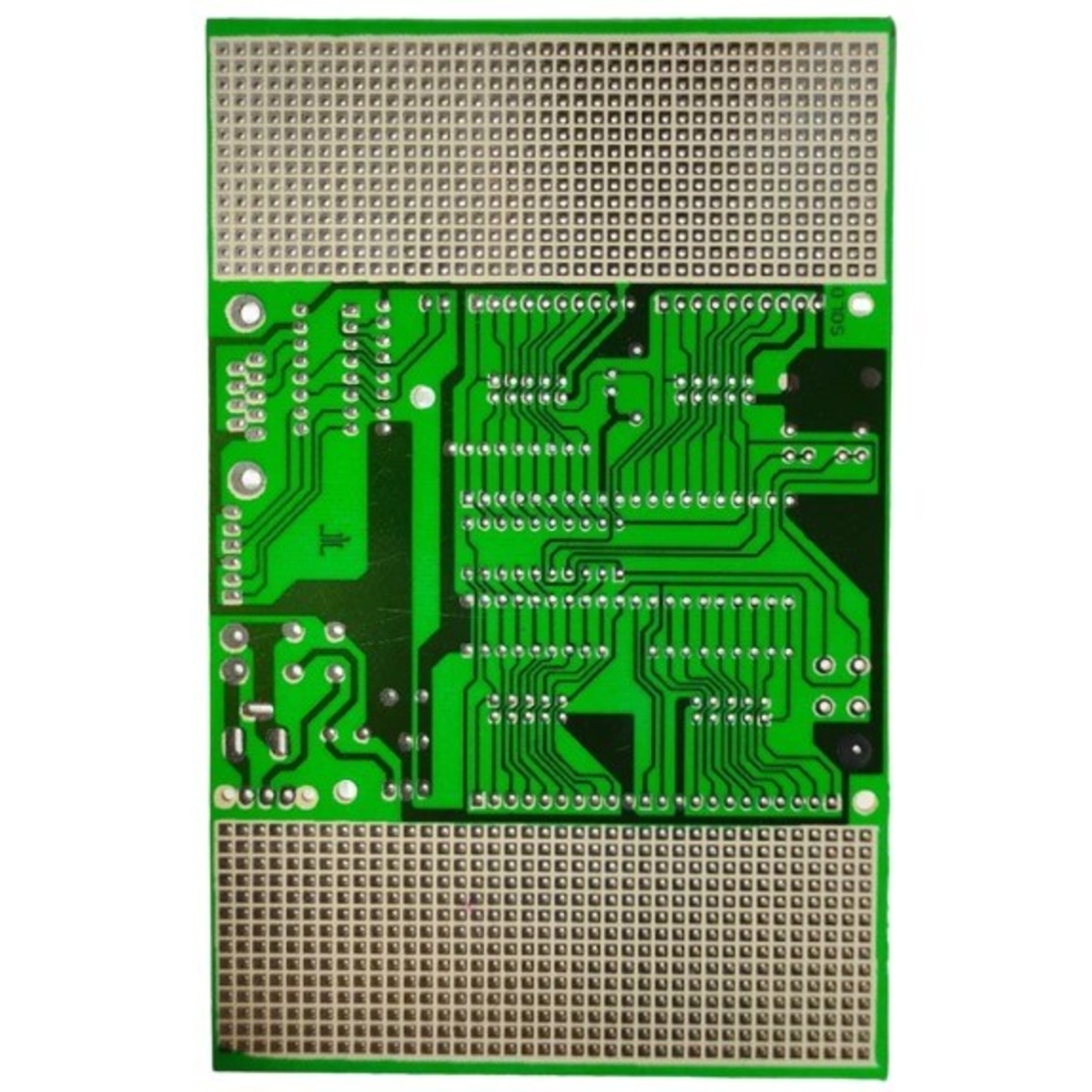 89Cxx Test Single Sided Glass PCB 161 x 104mm (Microcontroller Development Printed Circuit Board) image 1