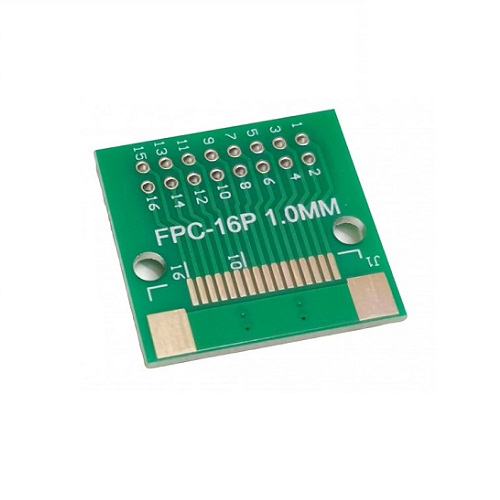 16 Pin 0.5mm FFC FPC Adapter Board with Soldered Connector (2.54mm Breakout PCB FR-4) image 1