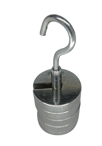 Iron Slotted Weight with Hanger 50gm x 5 Physics Laboratory Weight Set (Slotted Weight Set) image 1