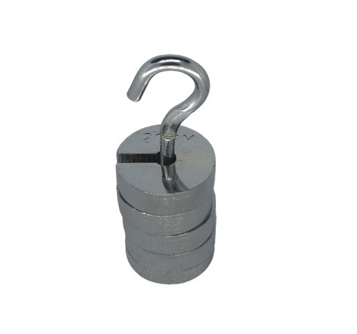 Brass C.P Slotted Weight with Hanger 20gm x 5 Physics Laboratory Weight Set (Brass Slotted Weights) image 1