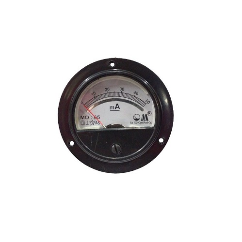 0-50mA DC MO 65 Analog Panel Meter Accuracy 1.5% (Milliammeter for DC Current Measurement Applications)