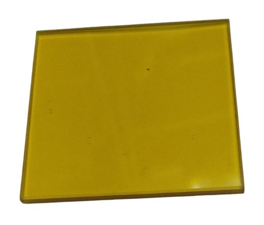Optical Filter Glass Yellow 48x48mm image 1